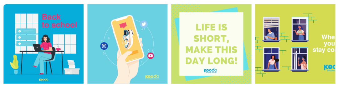 Visuels de campagne Koodo pour un détaillant autorisé, mandat de MASA Bold Agency